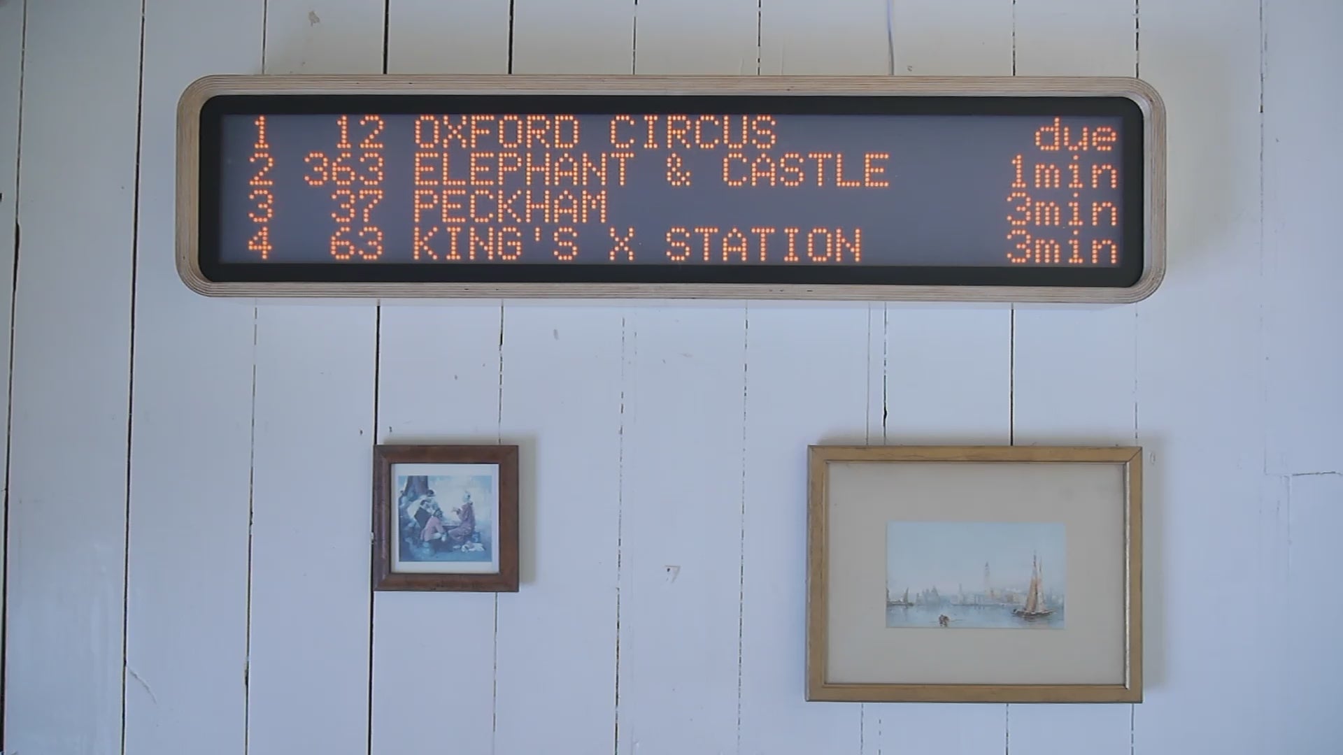 Load video: Live departure data, updated in real time. Just like the real thing — but made for your home.